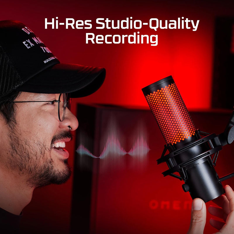 HyperX QuadCast 2 USB-C Gaming and Streaming Microphone - Black - Image 10
