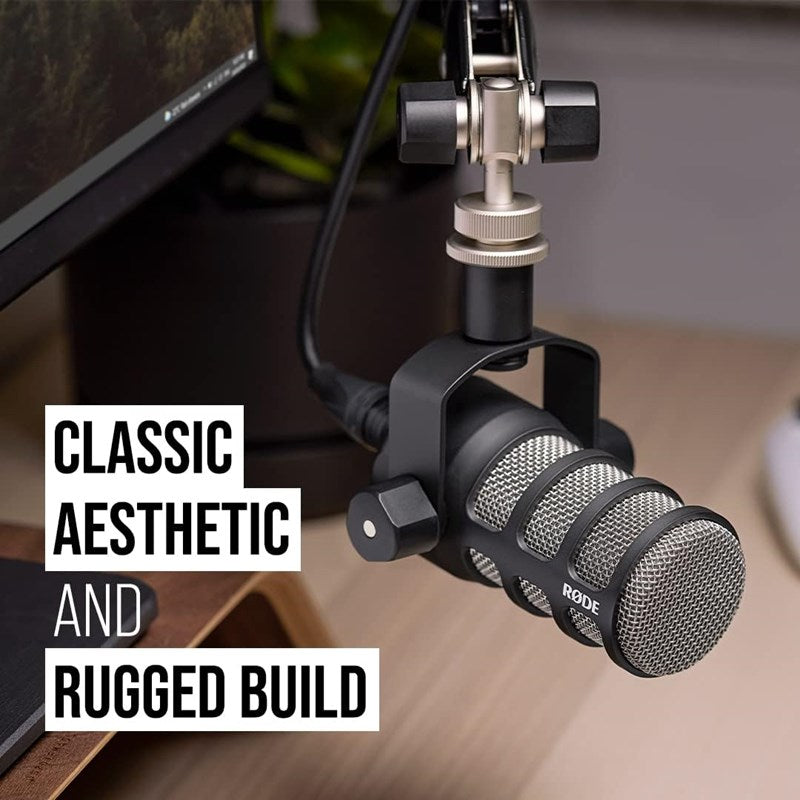 Rode Pod Mic Cardioid Dynamic Broadcast Microphone - Black - Image 7