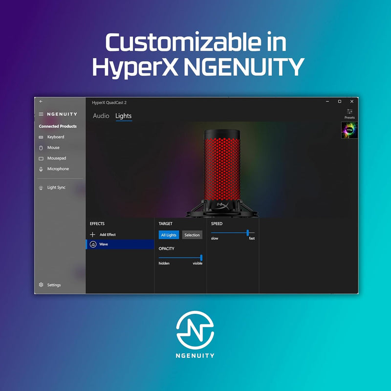 HyperX QuadCast 2 USB-C Gaming and Streaming Microphone - Black - Image 18