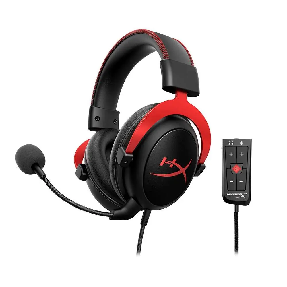 HyperX - Cloud II Pro Wired Gaming Headset Legendary Comfort - Red - Image 3