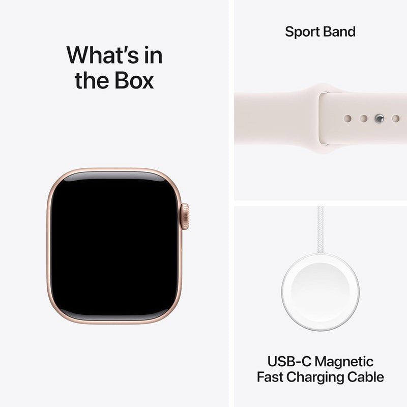 Apple Watch Series 11, 46mm, Rose Gold Aluminium Case, Light Blush Sport Band, (GPS) - Image 5