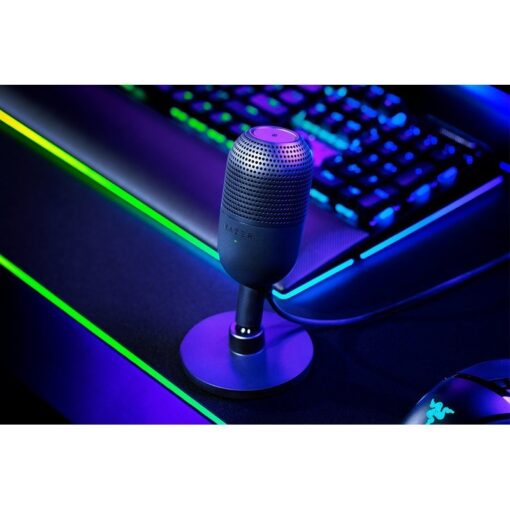 Alternative view of Razer Seiren V3 Mini Ultra-Compact USB Gaming & Streaming Microphone with Tap-to-Mute - Black (Open Box)