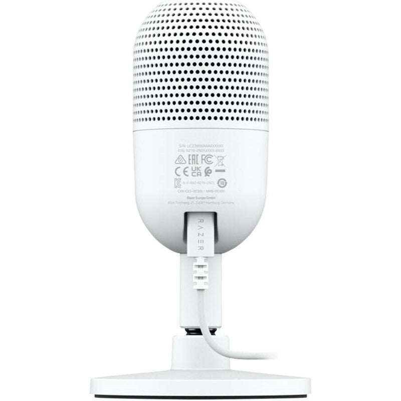 Razer Seiren V3 Mini Ultra-Compact USB Gaming & Streaming Microphone with Tap-to-Mute - White - Image 3
