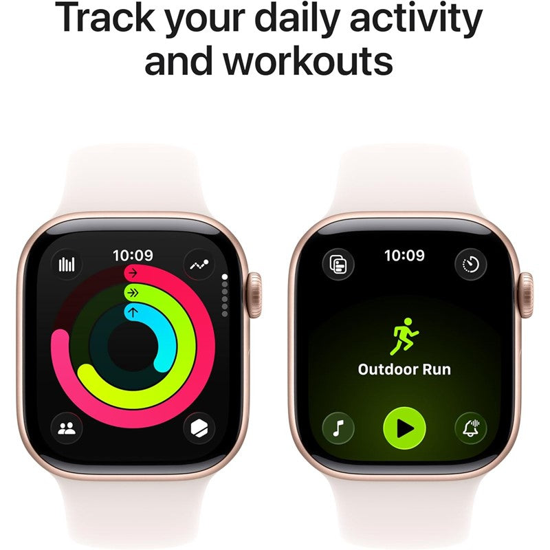 Apple Watch Series 11, 46mm, Rose Gold Aluminium Case, Light Blush Sport Band, (GPS) - Image 3