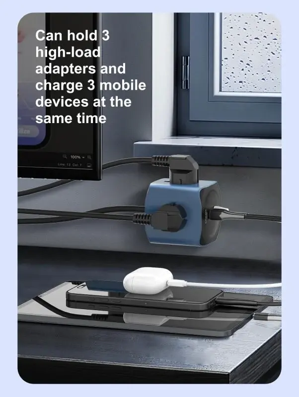 LDNIO SC3319 Universal Cube Power Socket - Multi-Port USB Charging Hub - Image 3