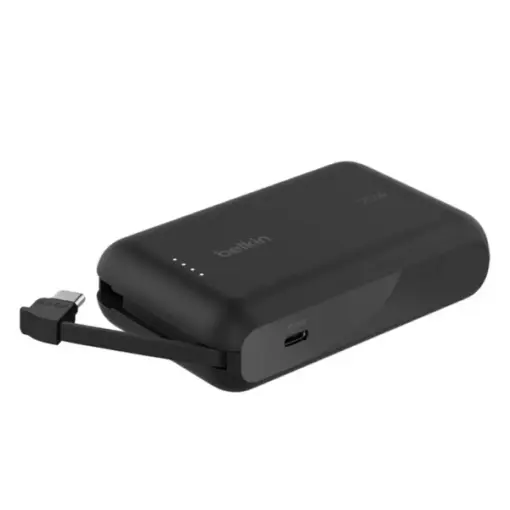 Alternative view of Belkin Boostcharge Pb 10K Pd 20W W/ Usb-C Integrated Cable Balck