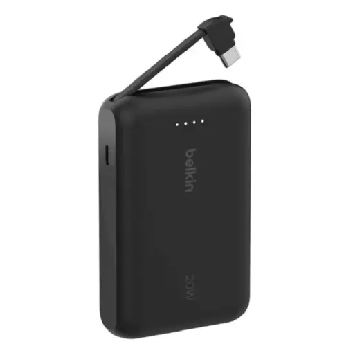 Belkin Boostcharge Pb 10K Pd 20W W/ Usb-C Integrated Cable Balck — Belkin Boostcharge Pb