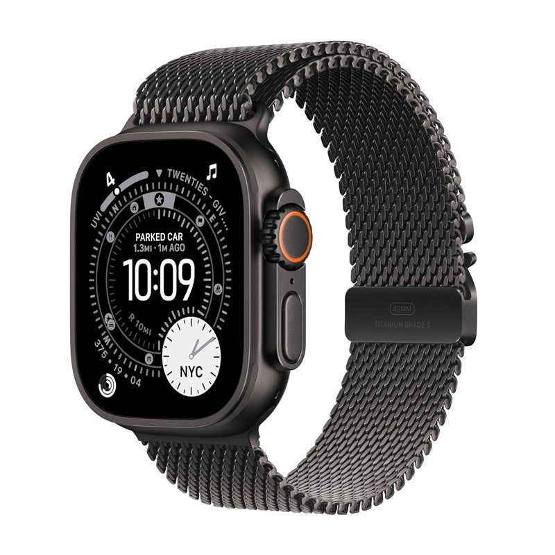 Apple Watch Ultra 3, 49mm, Black Titanium Case, Black Titanium Milanese Loop, (GPS+Cellular) - Image 5