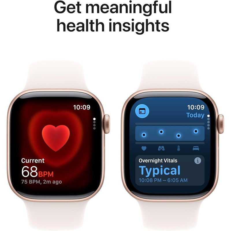 Apple Watch Series 11, 46mm, Rose Gold Aluminium Case, Light Blush Sport Band, (GPS) - Image 4