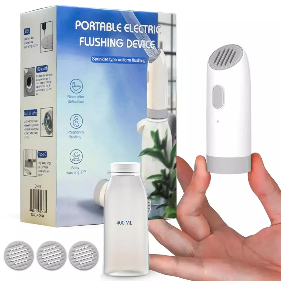 PORTABLE ELECTRIC FLUSHING DEVICE