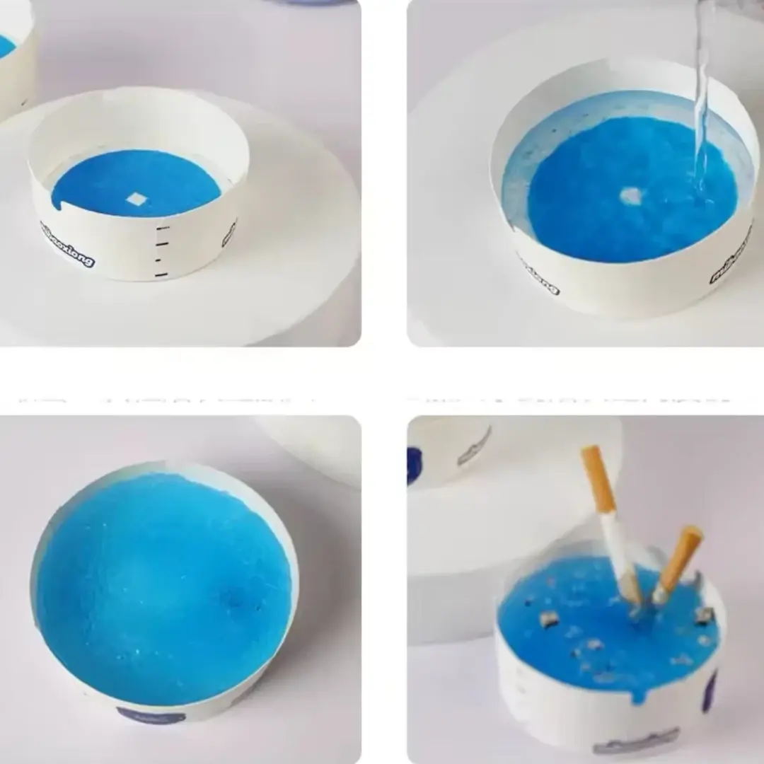Disposable gel ashtrays (25 pieces) - Image 2
