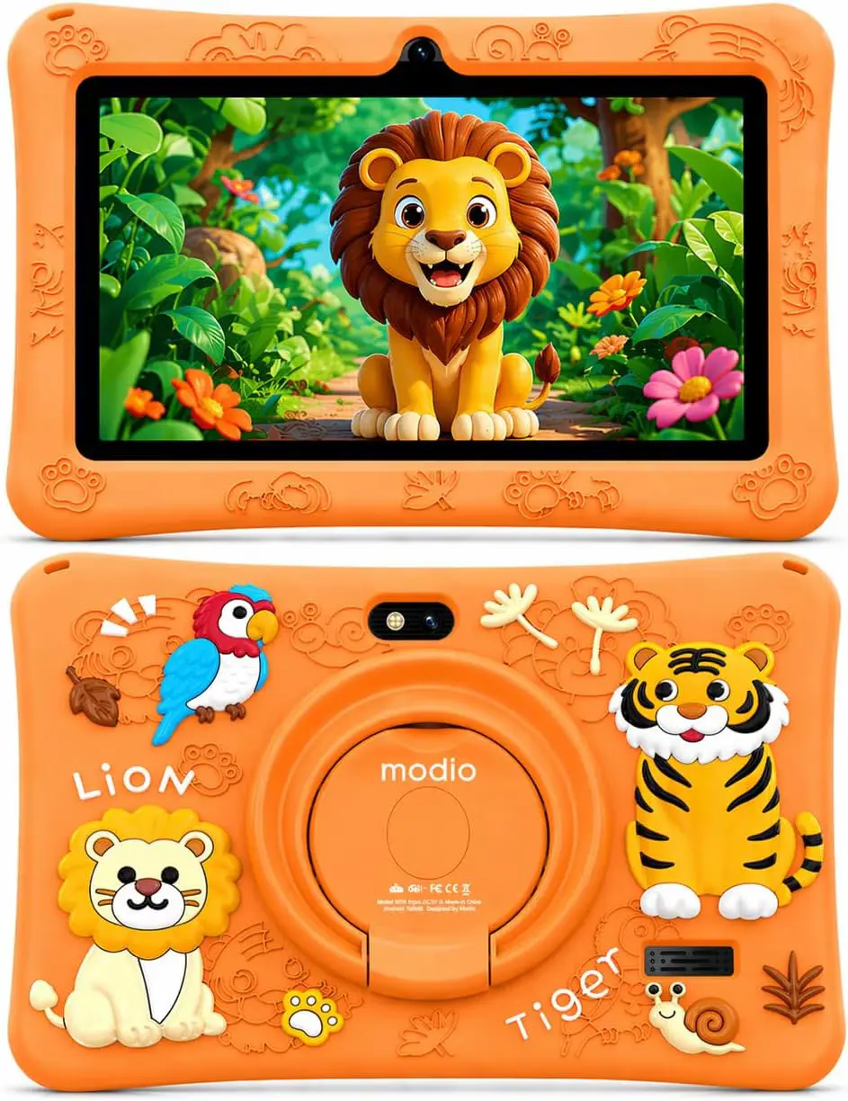 Modio M78 Kids Tablet in Orange - Image 2