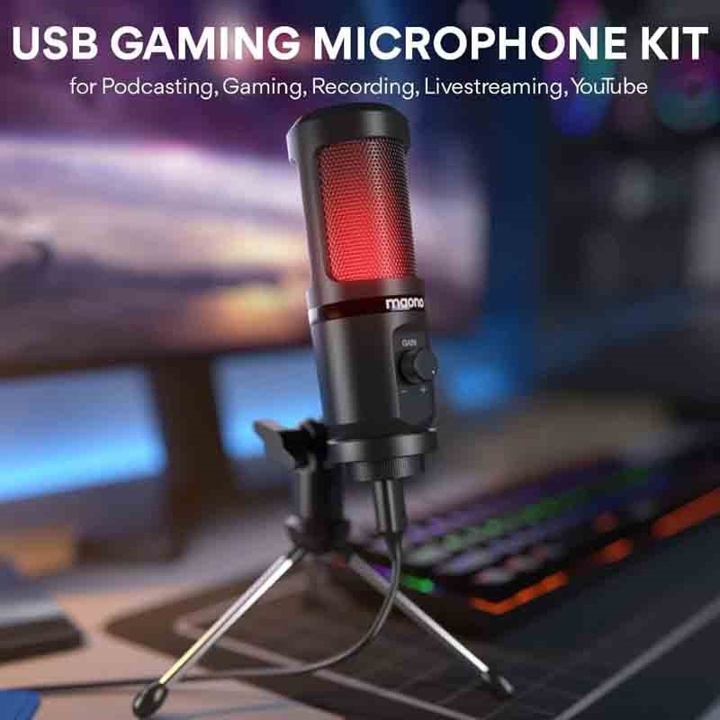 Maonocaster PM461 Series Condenser USB Gaming RGB Microphone - Black - Image 2