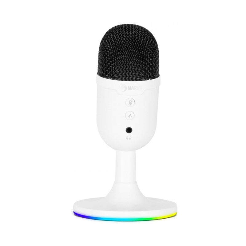 ميكروفون ألعاب RGB سلكي USB MARVO MIC-06 BK – أبيض — MARVO MIC-06 BK — الصورة 2