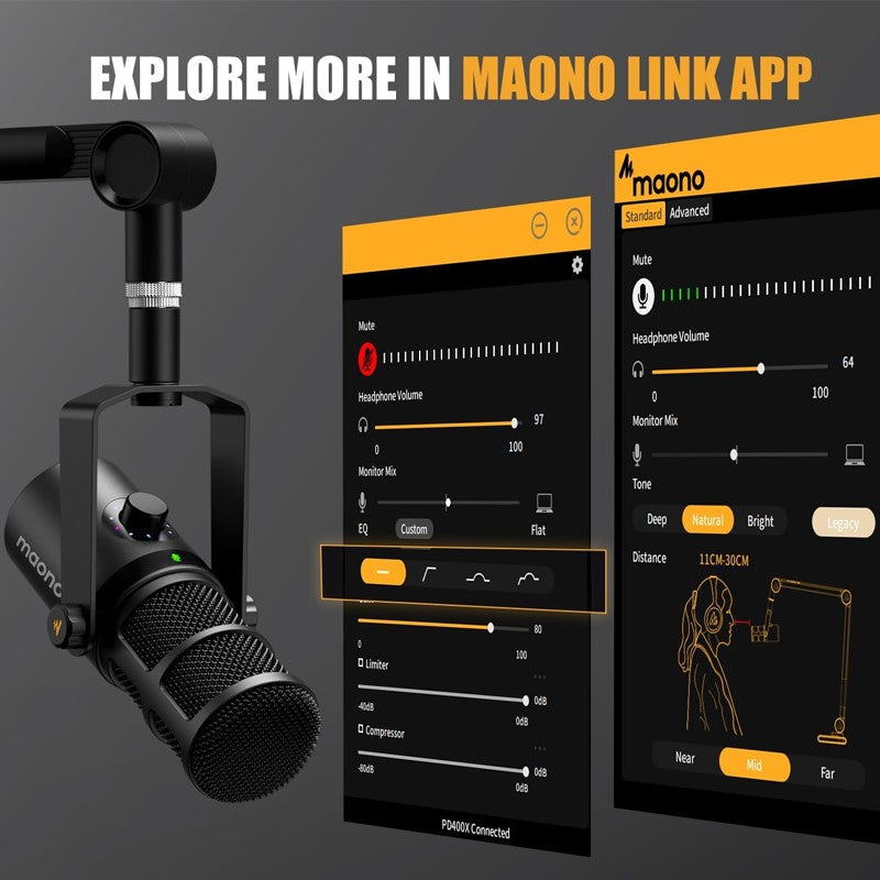Maonocaster PD400X USB/XLR Dynamic Microphone - Image 3