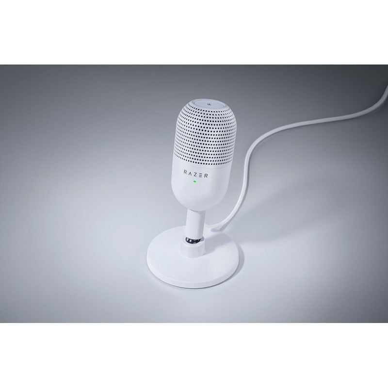 Razer Seiren V3 Mini Ultra-Compact USB Gaming & Streaming Microphone with Tap-to-Mute - White - Image 4
