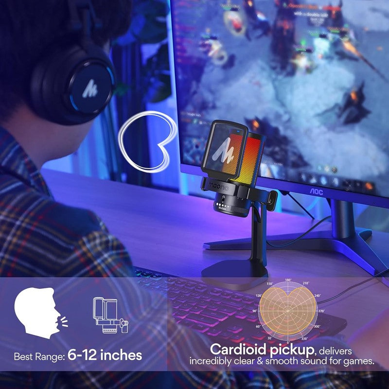 Maonocaster DGM20 GamerWave USB Gaming Microphone with Noise Cancellation - الصورة 12