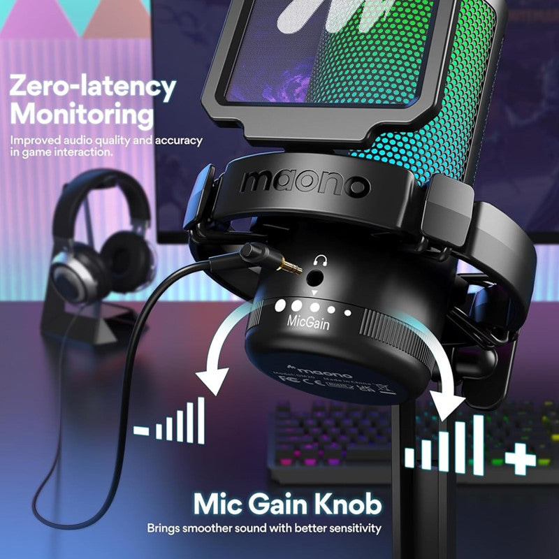 Maonocaster DGM20 GamerWave USB Gaming Microphone with Noise Cancellation - الصورة 11