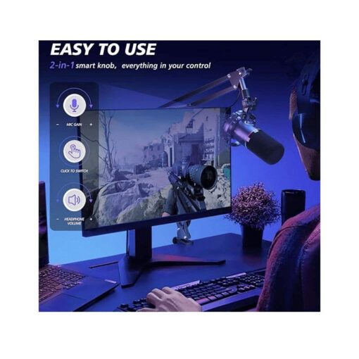Alternative view of Maonocaster PD200XS USB/XLR Dynamic Microphone Set with  Boom Arm