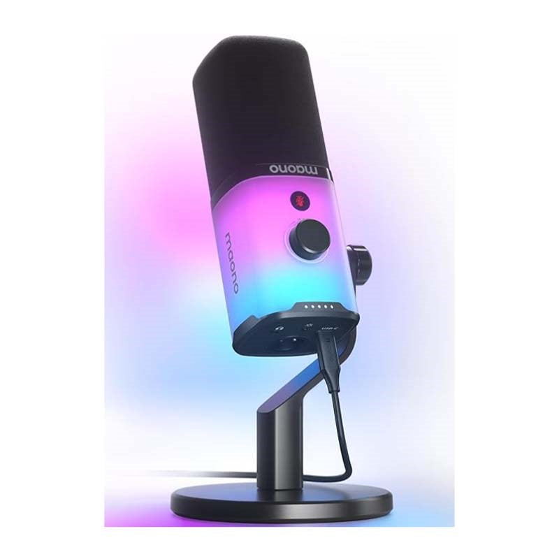 Maonocaster PD100X USB/XLR Dynamic Gaming RGB Microphone – Black - الصورة 5
