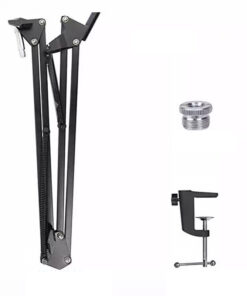 Foldable Desktop Microphone Boom Arm Stand, Bracket for HyperX – Black — Foldable Desktop Microphone — image 3
