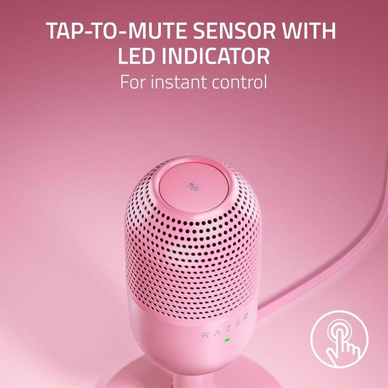 Razer Seiren V3 Mini Ultra-Compact USB Microphone with Tap-to-Mute - Quartz - Image 6