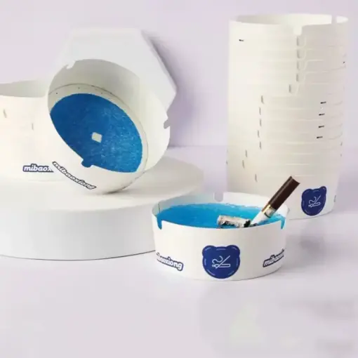 Disposable gel ashtrays (25 pieces)