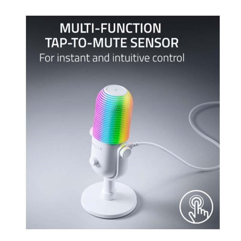 Razer Seiren V3 Chroma RGB USB Gaming & Streaming Microphone with Tap-to-Mute - Image 11
