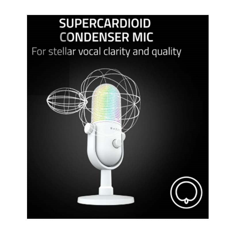 Razer Seiren V3 Chroma RGB USB Gaming & Streaming Microphone with Tap-to-Mute - Image 10
