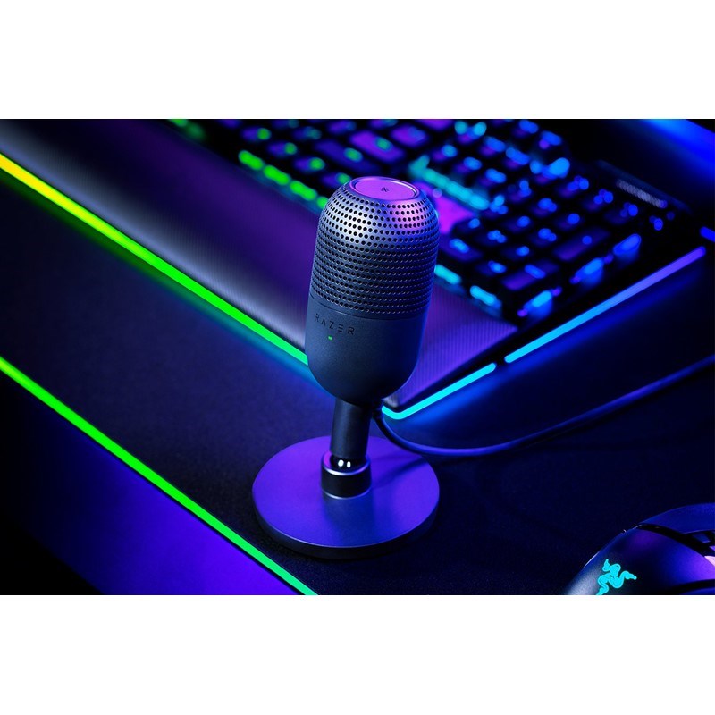 Razer Seiren V3 Mini Ultra-Compact USB Gaming & Streaming Microphone with Tap-to-Mute - Black - Image 2