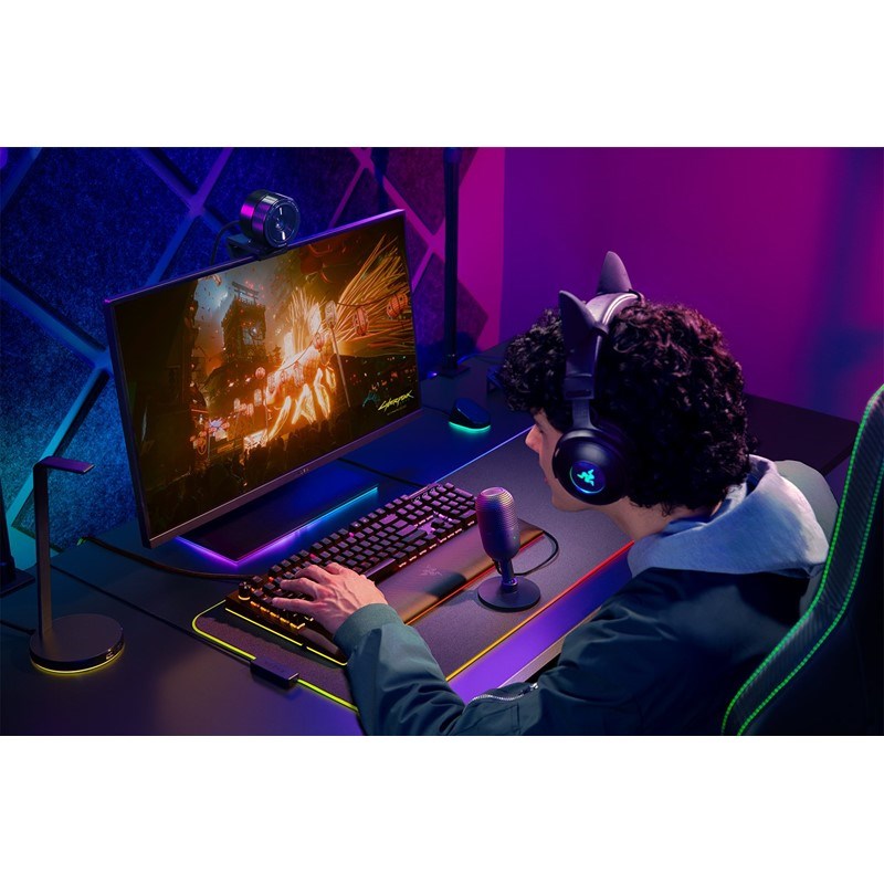 Razer Seiren V3 Mini Ultra-Compact USB Gaming & Streaming Microphone with Tap-to-Mute - Black - Image 3