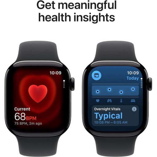 Alternative view of Apple Watch Series 11, 42mm, Jet Black Aluminium Case, Black Sport Band, (GPS)