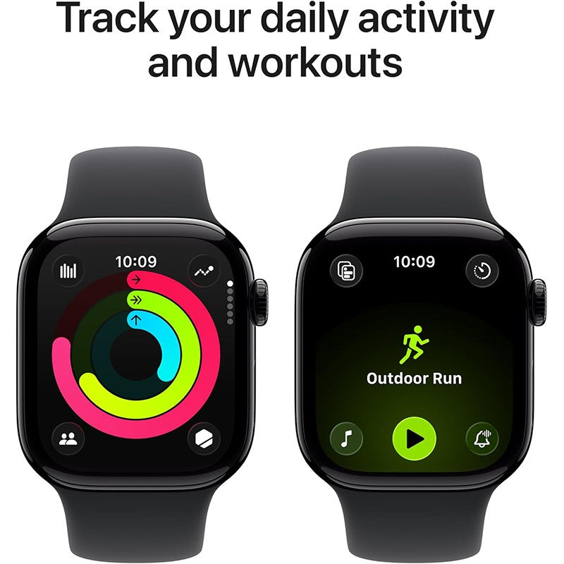 Apple Watch Series 11, 42mm, Jet Black Aluminium Case, Black Sport Band, (GPS) - Image 3