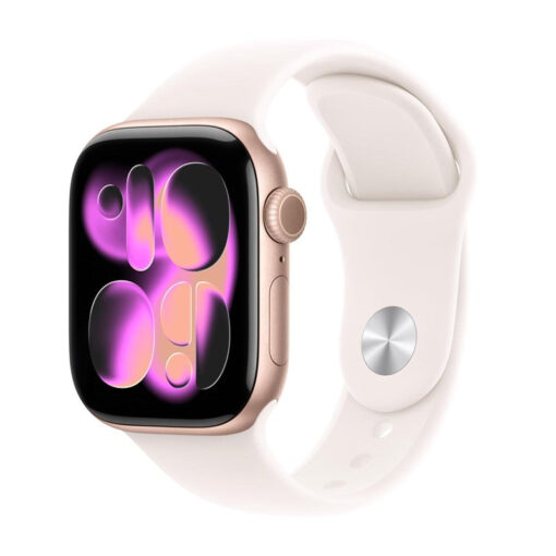 Apple Watch Series 11, 42mm, Rose Gold Aluminium Case, Light Blush Sport Band, (GPS)
