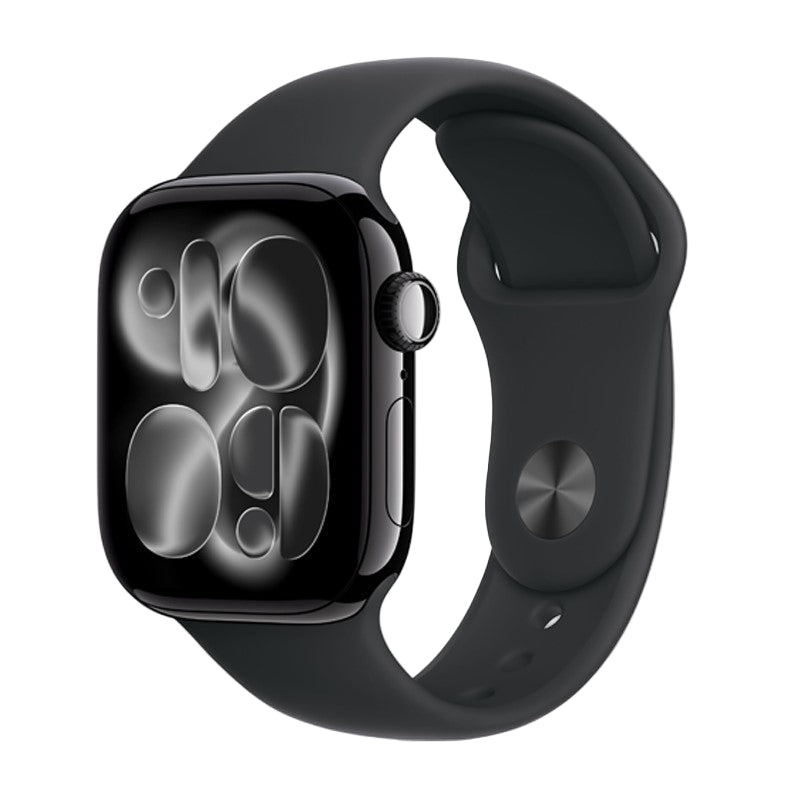 Apple Watch Series 11, 46mm, Jet Black Aluminium Case, Black Sport Band, (GPS+Cellular)