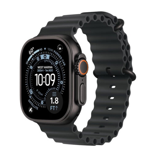 Apple Watch Ultra 3, 49mm, Black Titanium Case, Black Ocean Band, (GPS+Cellular)