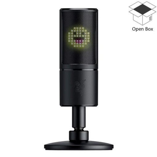 Razer Seiren Emote USB Condenser Streaming Microphone compatible with Twitch/Streamlabs/XSplit/Mixer - Open Box
