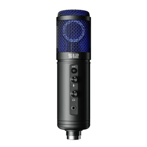 512 Audio Tempest Professional Large Diaphragm Studio Condensor USB Professional Gaming and Streaming Microphone - Black