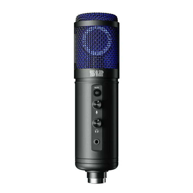 512 Audio Tempest Professional Large Diaphragm Studio Condensor USB Professional Gaming and Streaming Microphone - Black