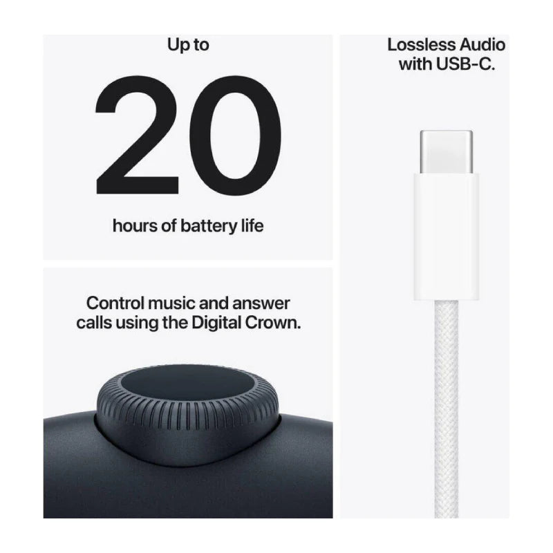Apple Airpods Max 2 - Bluetooth v5.3 / Wireless / Midnight - Image 8