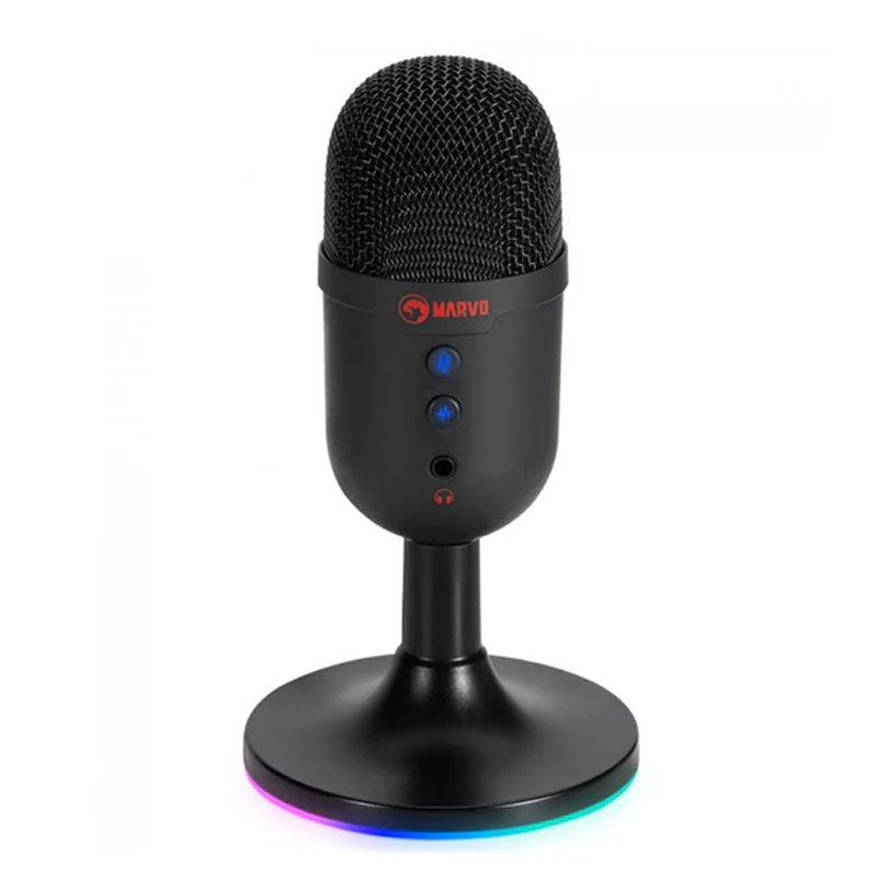 ميكروفون ألعاب RGB سلكي USB MARVO MIC-06 BK – أسود — MARVO MIC-06 BK